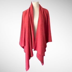 NEW NWOT ISABELLE ITALY 3-PLY THICK 100% CASHMERE PONCHO WRAP CAPE SIZE …